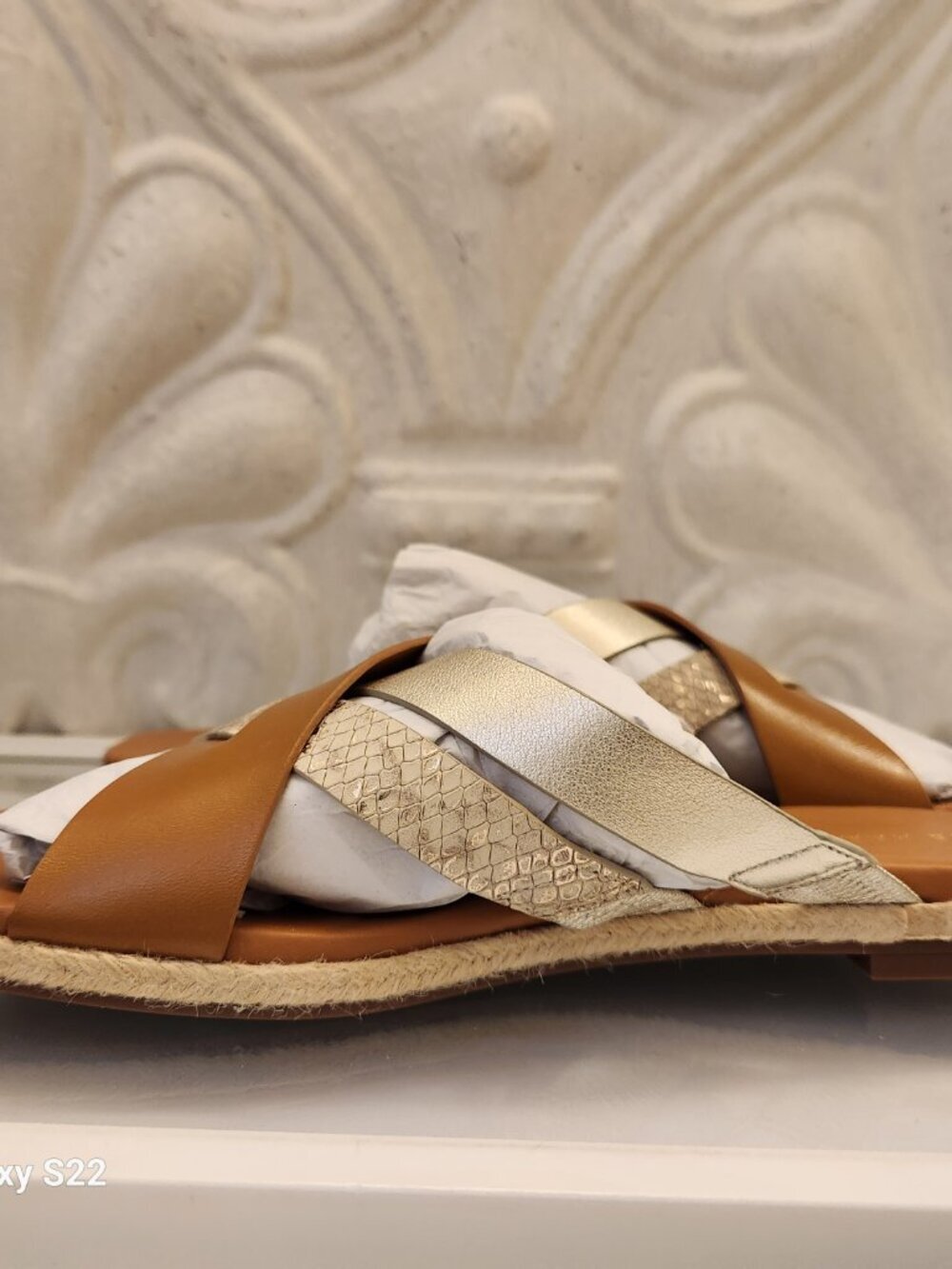 Cole Haan Leather Multi Strap Slide Sandals. NIB. Size 7 - Picture 6 of 12